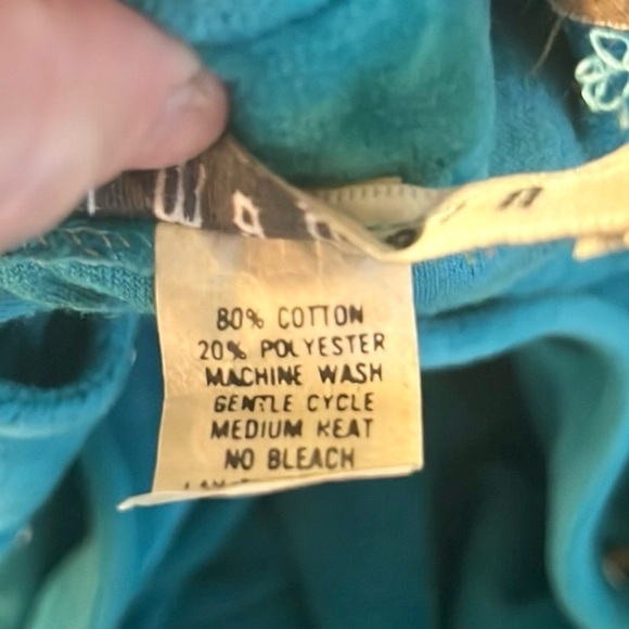 VTG I. Magnin, Truly a Piece 70βs Americana,Softest Velour,Jumpsuit,EUC,Size S - Picture 11 of 15